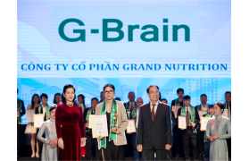 Cốm Trí Não G-Brain Vinh Dự Nhận Giải Thưởng Thương Hiệu Số 1 Việt Nam 2024